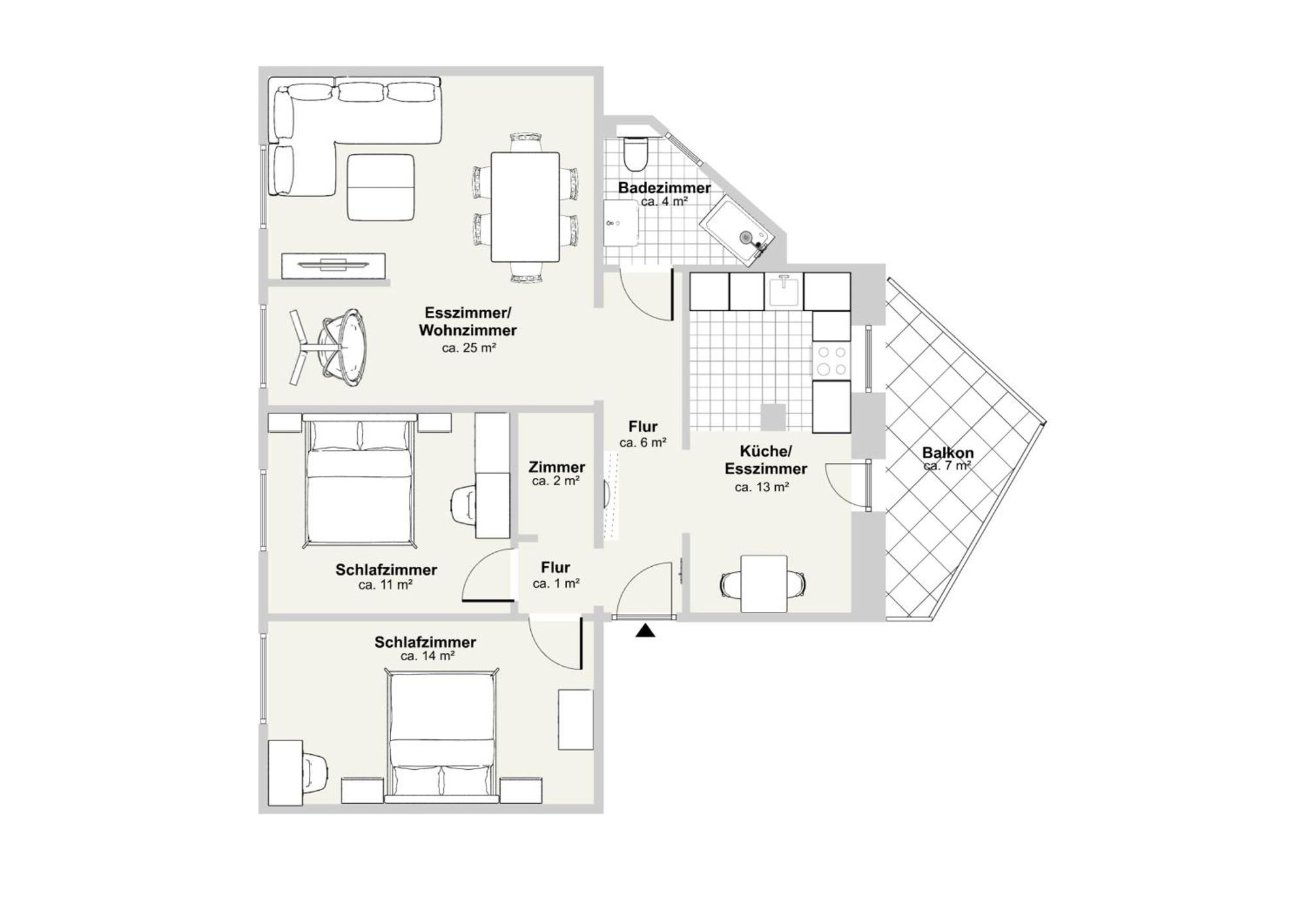 Maremar - Design Im Zentrum - 2 Schlafzimmer - Luxus Boxspringbetten - Kueche - Arbeitsplaetze & Highspeed Wlan - Balkon Apartment